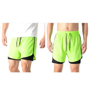 Shorts d'été pour hommes style urbain coupe ajustée imperméables respirants séchage rapide écologiques taille mi-haute avec cordon de serrage pour la course - Product Image 1