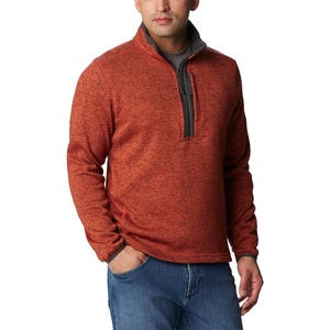 Pull-over de golf respirant pour homme avec logo personnalisé, col montant, col à revers, hauts d'hiver actifs, teint en pièce, délavé, 3D, 100% coton - Product Image 4