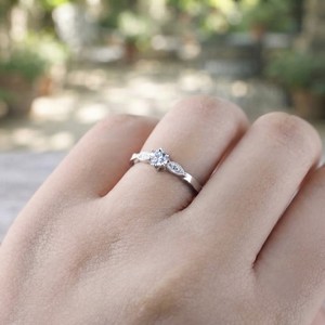 925 Sterling Silver Moissanite <b>Ring</b> Round Brilliant Cut Stone Prong <b>Set</b> <b>Wedding</b> Engagement Jewelry <b>for</b> <b>Women</b> - Product Image 5