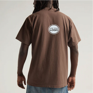 Camisetas Extra Grandes Personalizadas de Algodón Grueso de 10 oz, Prendas Lisas de Algodón/Poliéster, Corte Ajustado para Hombre - Product Image 1