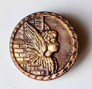 Brass Handmade <b>Angel</b> Engraved Gold Metal Tableware Coasters Table <b>Top</b> Home Decor Wholesale Sublimation Coaster - Product Image 1