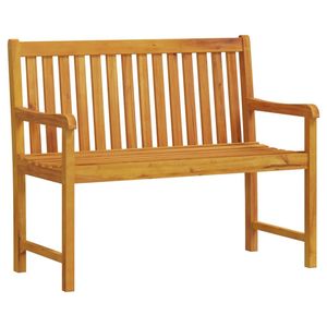 Banco de Jardín Pequeño de Madera de Acacia Sólida, Banco de Patio Natural - Product Image 2
