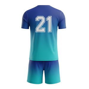 Maillot de football 100 % polyester de haute qualité, imprimé, séchage rapide, respirant, unisexe, tenue d'entraînement pour équipe, OEM - Product Image 2