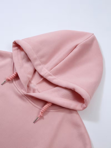 Printed Plus Size Women's Hooded Hoodies Winter Season Stylish Customized Design Slim Fit Casual Knitted Eco-Friendly Breathable - Product Image 3