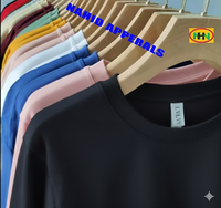Nouveauté : T-shirts pour hommes en coton 100% tricoté de haute qualité, grammage lourd, col rond, personnalisables, avec option grandes tailles, en provenance du Bangladesh