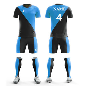 Ensembles d'uniformes de football de couleur unie pour jeunes et adultes, tenues d'entraînement, conception personnalisée - Product Image 1