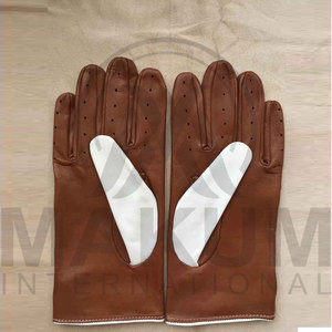 Premium Genuine Leather Dressing Gloves for Men Vintage Style Driving Gloves Breathable - Product Image 6