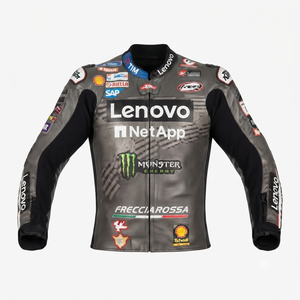 Men’s Cowhide Leather <b>Racing</b> <b>Jacket</b>/Chaqueta MotoCP Style CE Level 2 Armor Motorcycle Track Riding Protective Gear CE - Product Image 1