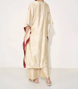 Luxury Kaftan Abaya Handmade Moroccan Arabian kaftan Dress Long Sleeve V Neck Polyester Regular Fit Casual Evening Party Flared - Product Image 4