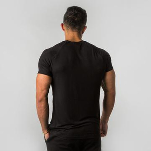 เสื้อยืดคอมเพรสชั่นผู้ชาย ออกแบบตามสั่ง OEM คุณภาพสูง เสื้อยืดโอเวอร์ไซส์ผู้ชาย สำหรับเสื้อยืดเปล่าแบบริงเกอร์ 250gsm ผ้าฝ้าย 100% - Product Image 5