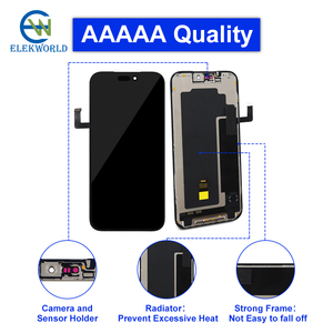 Panel OLED EKpro para <span class=keywords><strong>iPhone</strong></span> X, XS, <span class=keywords><strong>XR</strong></span>, Max, <span class=keywords><strong>11</strong></span>, 12 Pro, 13, 14, 15, 16, 17 Pro Max, Pantalla LCD Táctil de Repuesto para <span class=keywords><strong>iPhone</strong></span> - Product Image 1