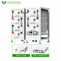 Système d'énergie solaire haute tension 50 kW sur réseau, batterie au lithium LiFePO4 215 kWh, stockage d'énergie industriel et commercial, garantie 10 ans