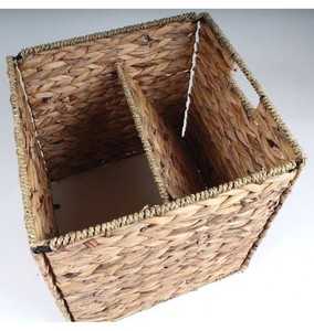 Wholesale Rectangle Water Hyacinth Eco-Friendly Foldable Storage <b>Basket</b> Handmade Laundry <b>Hamper</b> Household Use Made in Vietnam - Product Image 3