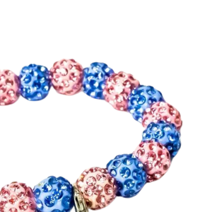 Bracelet en cristal scintillant avec breloque métallique, bracelet extensible perlé, accessoire de mode pour femme, cadeau idéal pour le quotidien - Product Image 3