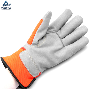 Guantes de Trabajo de Cuero Industriales 2026 de Alta Visibilidad con Detalles Reflectantes y Tejido Transpirable Mejorado - Product Image 2