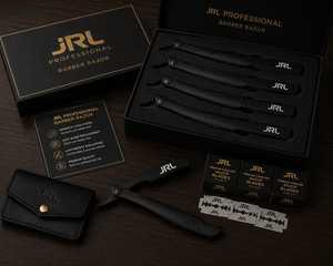 มีดโกนหนวดตรงแม่เหล็กสแตนเลสสตีล JRL Gold คุณภาพสูง พร้อมโลโก้สั่งทำและบรรจุภัณฑ์สีตามต้องการ - Product Image 1