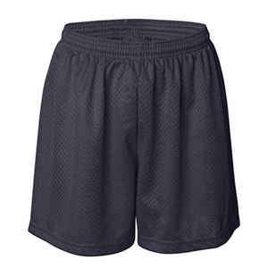 Shorts de plage unis en maille 100 % polyester, longueur genou, grande taille, coupe décontractée, performants - Product Image 6