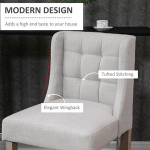 Set Moderno di 2 Sgabelli da Bar con Rivestimento Trapuntato Beige e Gambe in Legno di Gomma - Product Image 4