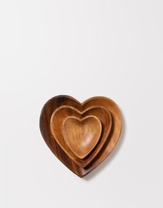 Bol en bois en forme de cœur pour cadeau de mariage et décoration de la Saint-Valentin, bol à pâte en forme de cœur fait à la main pour la fabrication de bougies - Product Image 3