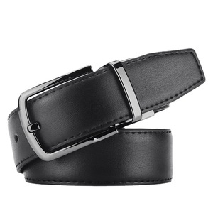 Ceinture en cuir véritable de haute qualité pour homme avec boucle ardillon en alliage - Product Image 5