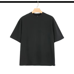 T-shirts décontractés surdimensionnés pour hommes, personnalisables à faible MOQ, couleurs unies, broderie vintage, 100% coton, été - Product Image 4