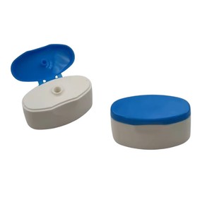 Bouchon ovale à clapet LONGNEW personnalisé en plastique ABS/PP/PC moulé par injection pour bouteilles de shampoing, tubes cosmétiques et emballages de lotion - Product Image 1