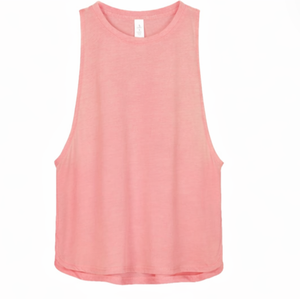 Custom LOGO Breathable Workout Tank <b>Tops</b> for Women Front Logo Running Gym Yoga Sport Shirts Loose Fit - Product Image 2