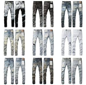Fabricantes de Ropa de Mezclilla para Hombre, Jeans Personalizados en Blanco Crudo y Azul, Jeans Bordados para Hombre, Pantalones de Mezclilla Negros para Hombre - Product Image 4