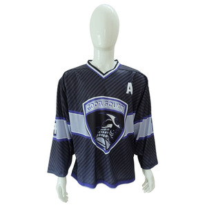 Nueva Camiseta de Hockey sobre Hielo Personalizada con Nombre de Equipo, Diseño de Moda, Unisex para Adultos, Malla Transpirable, Cuello en V, Mangas Largas - Product Image 3