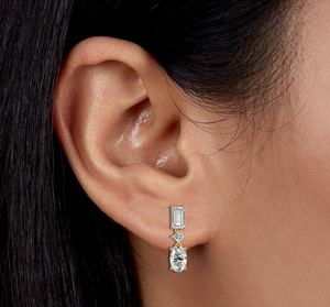 Pendientes de Diamantes Cultivados en Laboratorio Personalizados, Certificados por IGI, Joyería Fina al por Mayor para Mujer - Product Image 3