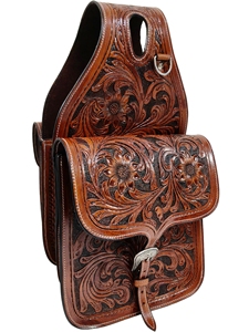 Bolsa de Cuero Estilo Vaquero para Silla de Montar, con Herramientas de Madera/Plástico, Accesorio Premium para Caballos Adeefa - Product Image 1