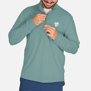 เสื้อพูลโอเวอร์แบบซิป ¼ สำหรับผู้ชาย เนื้อผ้านุ่ม อุ่น สวมใส่สบาย เหมาะสำหรับการออกกำลังกาย วิ่ง และกิจกรรมกลางแจ้ง - Product Image 1