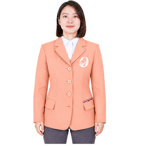 <b>Coral</b> Equestrian <b>Jacket</b> for Women Tailored Riding Blazer Professional Horse Riding Competition Coat Custom Wholesale - Product Image 1