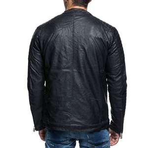 New Arrival 2026 Men Leather <b>Jacket</b> Genuine Leather <b>Biker</b> <b>Jacket</b> High Quality Supplier - Product Image 4