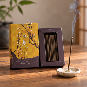 Bâtons d'encens japonais Kousaido Fushikaden à la prune blanche, 55 pièces, parfum floral de bois de santal, Kyoto, vente en gros - Product Image 1