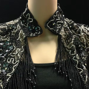 FQC Women Baby Tee Rhinestone Fringe Crop <b>Top</b> Vest Crew Neck Going Out Rhinestone <b>Top</b> Women - Product Image 1