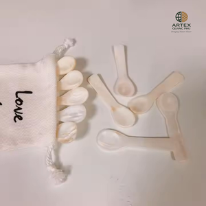 Cuchara de caviar hecha a mano con nácar natural blanco, cuchara de lujo ecológica ARTEX QUANG PHU - Product Image 5