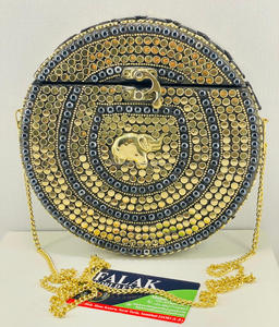 Luxury Quality Metallic Handmade <b>Clutch</b> <b>Bag</b> for Women Evening Wedding <b>Small</b> <b>Clutch</b> Purse Crochet Pouch Beach <b>Bag</b> By FWE - Product Image 4