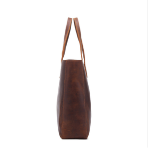 Sac fourre-tout vintage en cuir PU grande capacité avec doubles poignées - Product Image 4