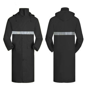 Veste de randonnée imperméable unisexe à manches longues avec capuche, bande réfléchissante, style décontracté pour adultes, à porter au printemps - Product Image 2