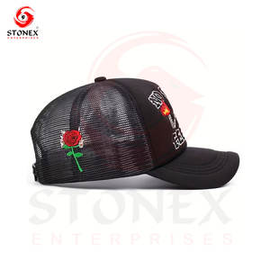 Gorra Trucker Personalizada de Lona, Gorra de Béisbol con Cierre a Presión, 100% Algodón, Visera Sólida, Lisa, para Unisex - Product Image 3