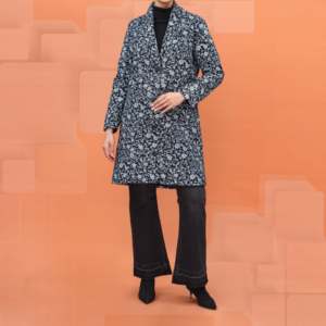 Manteau en laine noir pour femme PW4330 - Product Image 3
