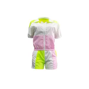 Ensemble court d'été personnalisé : Survêtements coupe-vent uniques avec vestes et shorts pour femme - Product Image 1