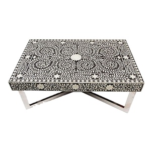 โต๊ะข้างเตียงแบบฝังกระดูกเฟอร์นิเจอร์ฝังกระดูกสำหรับตกแต่งบ้านโต๊ะกาแฟทันสมัย - Product Image 1