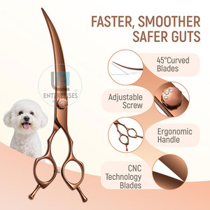 Tijeras Profesionales de Acero Inoxidable para Peluquería Canina, Curvas, de Alta Calidad, Duraderas y Ecológicas, Venta al Por Mayor - Product Image 2
