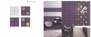 Carreaux muraux en céramique blanche 300x300mm, finition mate, pour salle de bain intérieure, lot décoratif - Product Image 4