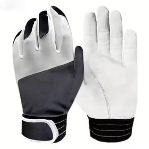 Gants de frappe en cuir blancs respirants avec fermeture auto-agrippante unisexe adulte XL pour l'entraînement - Product Image 2