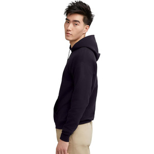 Sudadera con capucha para hombre, corte regular, color sólido, forro polar de algodón, estilo casual, transpirable. - Product Image 4