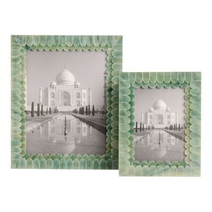 Household Item MDF Photo <b>Frame</b> <b>With</b> Natural Bone Stripes Inlay Design Custom Size Wall Gallery Hanging Wall Tabletop Photo <b>Frame</b> - Product Image 1