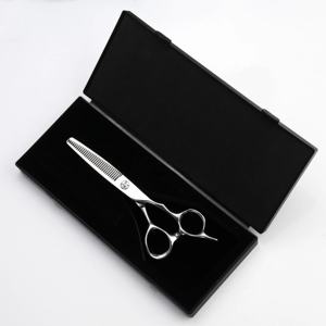 Ciseaux de coiffure professionnels en acier inoxydable, lames aiguisées, manche long, pour droitiers, outils de coupe de cheveux de salon, matériau 440C - Product Image 3